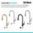 KRAUS Savan 2-Function Single Handle Pull Down Kitchen Faucet in Matte Black-125672791