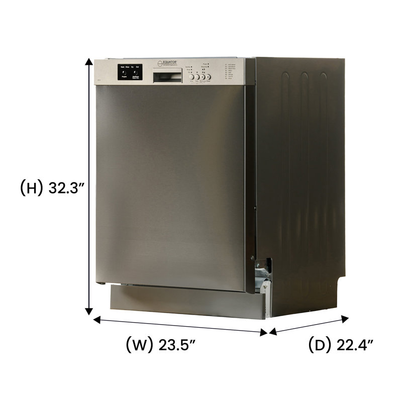 Lave-vaisselle 24 po Equator, Acier Inoxydable
