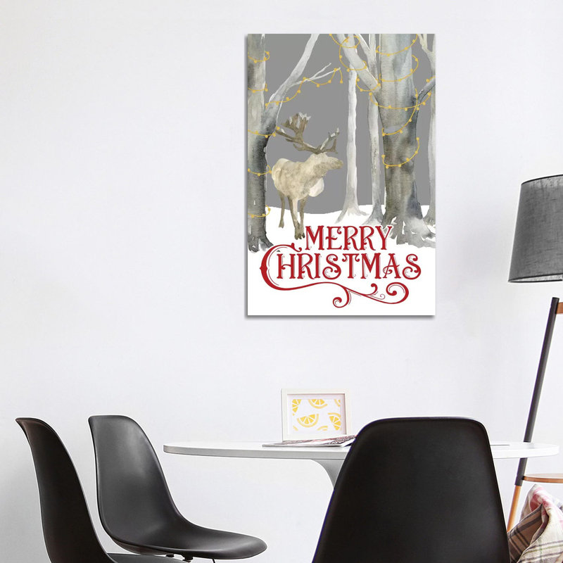 Christmas Forest Portrait I-Merry Christmas by Tara Reed - Wrapped Canvas Gallery-Wrapped Canvas Giclée