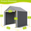 Tente de rangement rapide et imperméable toutes saisons de 6 pi x 6 pi de qualité industrielle pour un rangement polyvalent et efficace-130040755