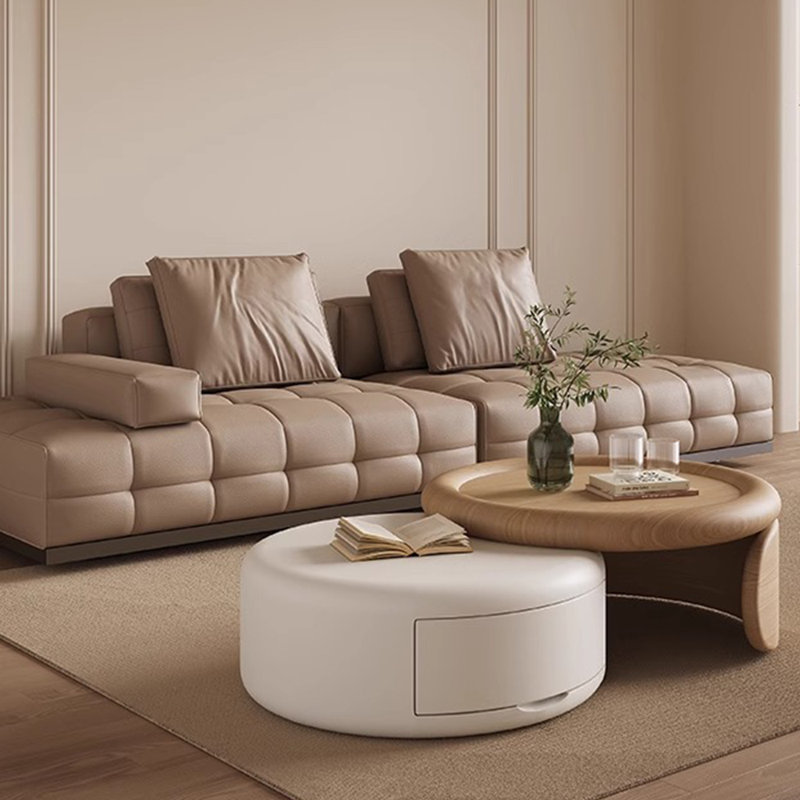Modern simple butter style solid wood coffee table