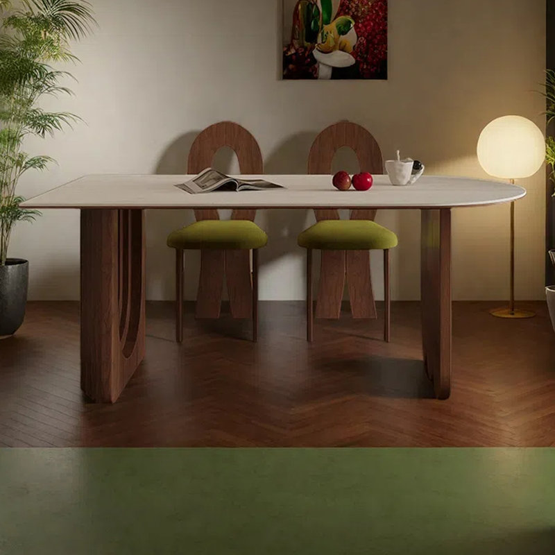 Table de salle à manger française moderne, H 29,53 po x L 55,12 po x l 31,5 po