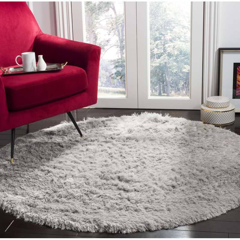 Tapis sauge touffeté à la main Cimah, Rond 5 pi