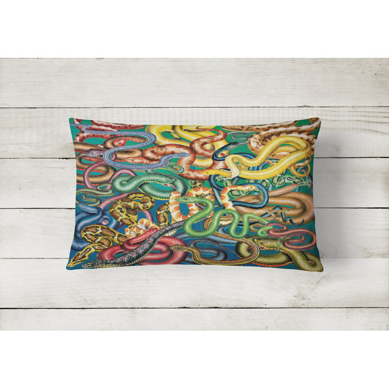 Outdoor Throw Pillow, Snakes