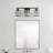 3-Light Black Metal and Crystal Vanity Light with E26 Base, Dimmable, UL Certified Bathroom Wall Fixture