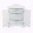 Triangle Corner Storage Cabinet with Adjustable Shelves - White-1927372791
