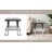 Atli Modern 24" Accent Table with Marble-Look Top, Glass Shelf & Gold Metal Geometric Frame for Living Room or Bedroom-3597218