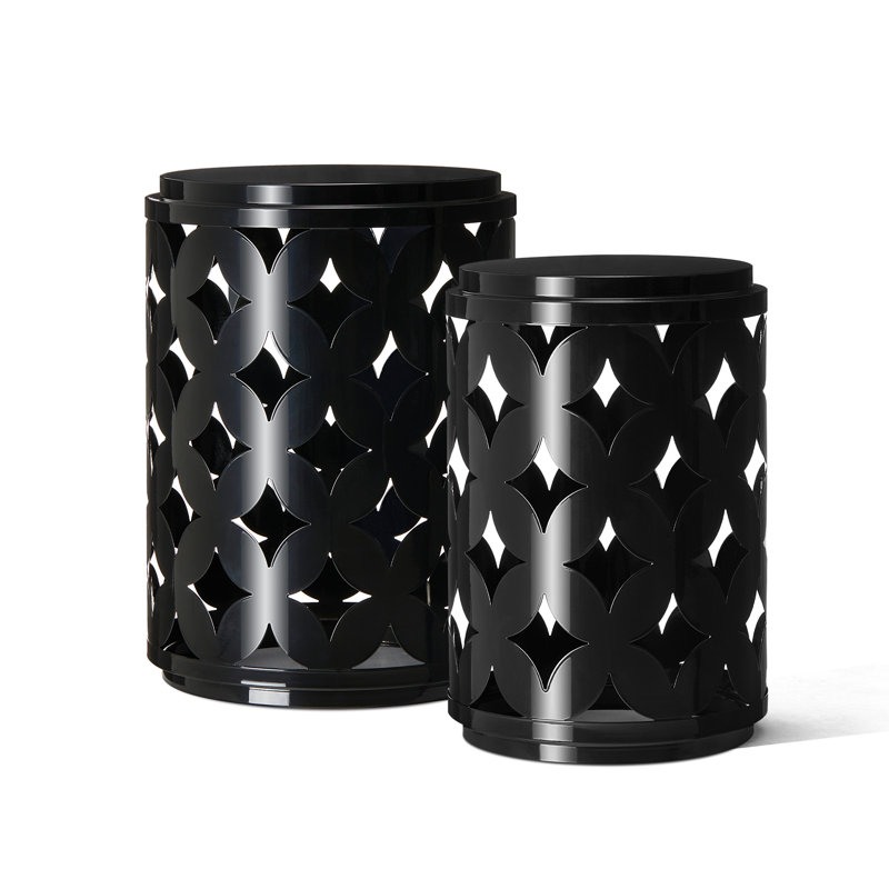 Tabouret d'appoint Mikiyah, Noir