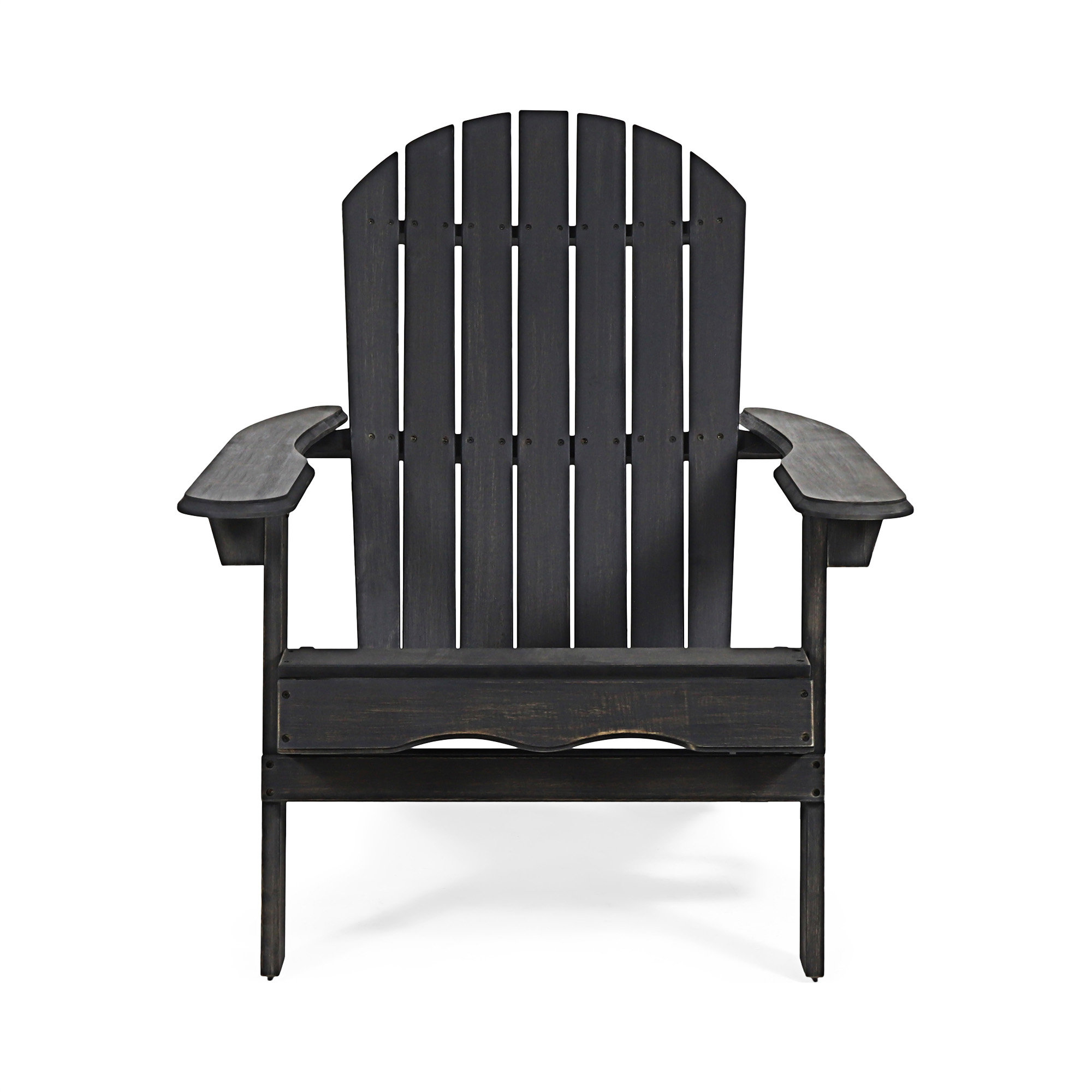 Kalicki Outdoor Adirondack Chair, Dark Gray