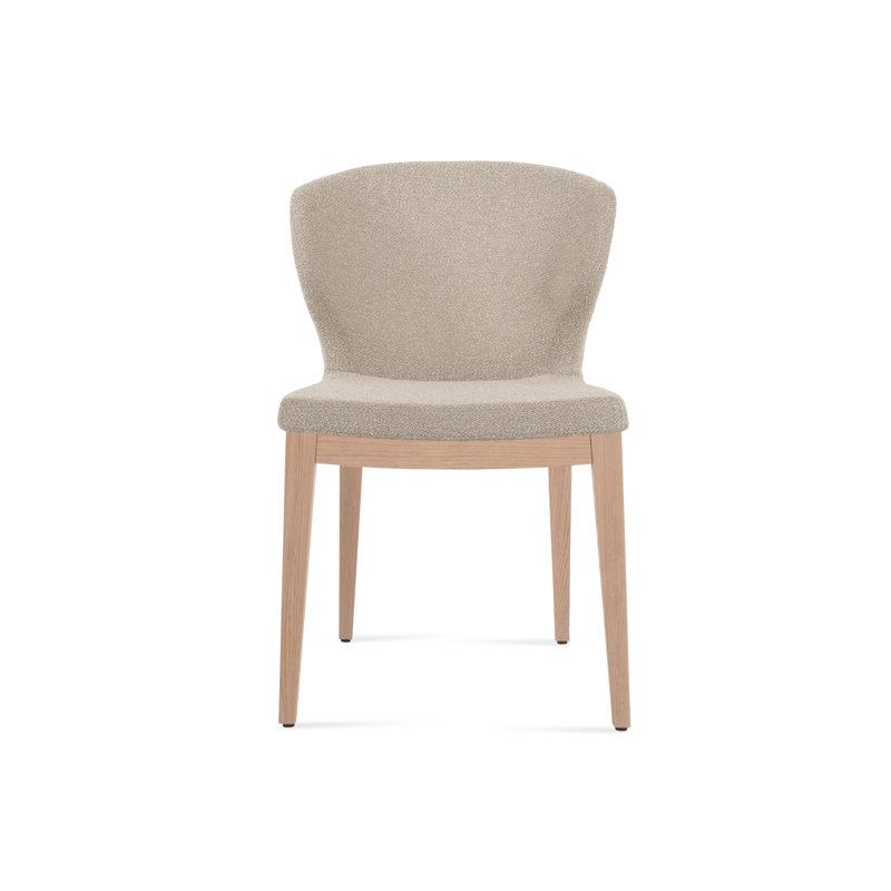 Amed Plus Wood Chair, Natural, Orange Wool