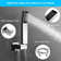 Chrome Shower Faucet Set 12" Rain Shower Head Combo Kit System with Mixer Valve