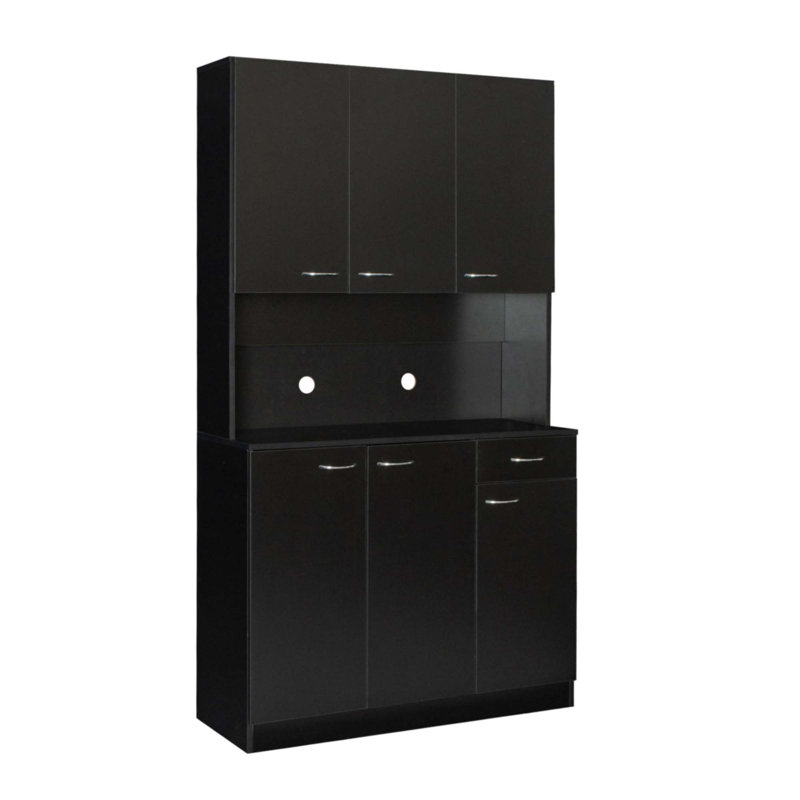 70.87" Tall Wardrobe, Black