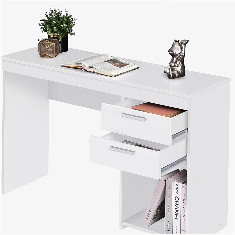 Poste de travail avec rangement Techni Mobile, Blanc
