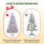 Arbre de Noël artificiel floqué avec lumières DEL-1636646340