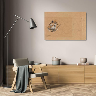 «Tiger» par John Macallan Swan - Art mural sur toile tendue avec châssis