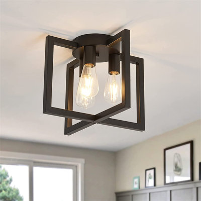 Plafonnier encastré 3 lumières 14,56 po 