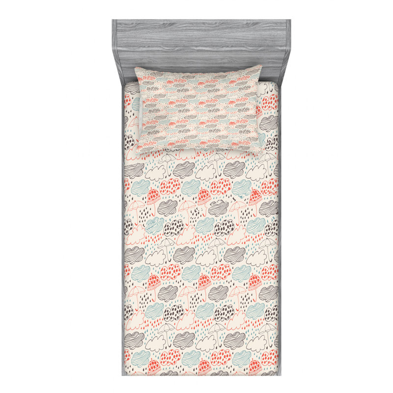 Microfiber Sheet Set, Twin XL Sheet Set with Fitted Sheet