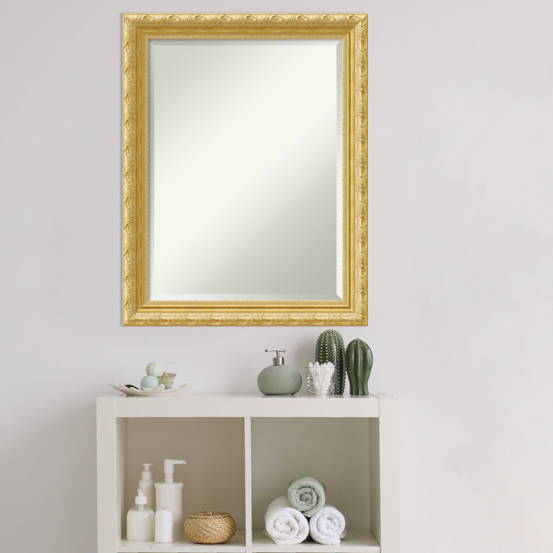 Presson Wood Flat Wall Mirror, 27.88" H x 21.88" W