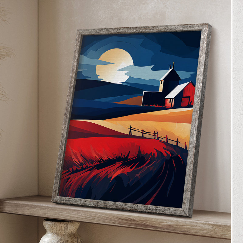 «LANDSCAPES Series», impression encadrée en bois massif, H 11 po x l 9 po