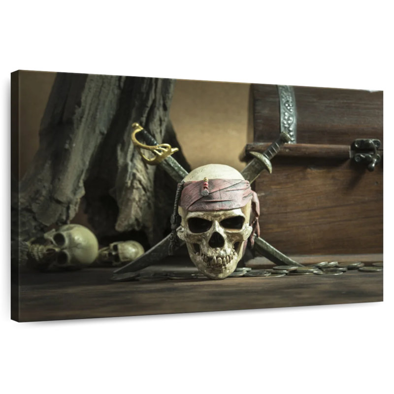 Kelan Pirate Skull, 32" H x 48" W