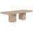 Gascon 112" - 160" Solid Wood And Oak Veneer Dining Table-334255955