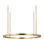 Mick De Giulio Stagger Large Ring Chandelier in Hand Rubbed Antique Brass with Acrylic shade