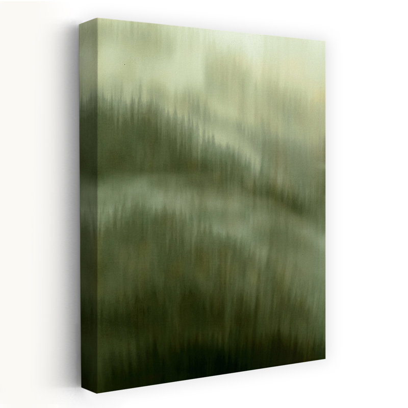 Contemporary Art Abstract Organic Serene Forest Landscape Wall Art by Christina Sillen - Wrapped Canvas Print