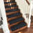 Rease Diamond Pattern Bullnosed Stair Treads (14pc) With Landing Mat (1pc) Set-1955409365