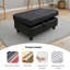 Repose-pieds avec rangement en faux cuir-1098297459