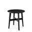 Abrey Round End Table with Wooden Base
