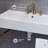 Swiss Madison Carre 34.7" Tall Ceramic Rectangular Pedestal Bathroom Sink with Overflow-98076191