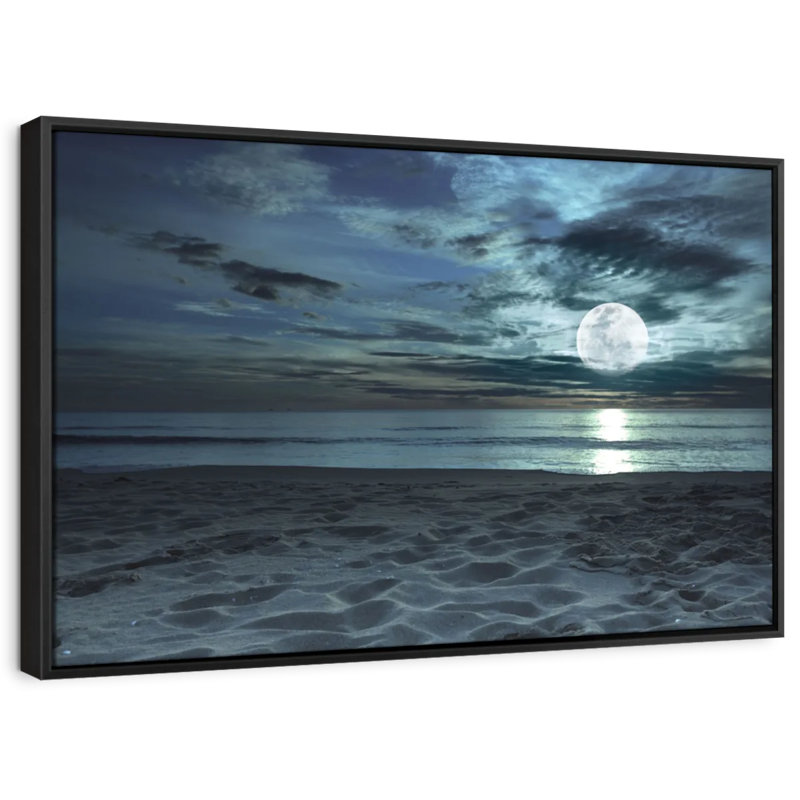 Plage "Impression sur toile Twilight Beach", H 25 po x l 37 po
