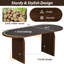 Ensemble de table de salle à manger 6 pièces avec banc, conception ovale pour les réunions de famille et les espaces de salle à manger modernes