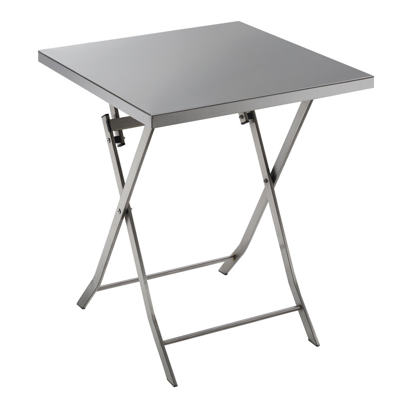 Table pliante industrielle en acier inoxydable Foxy