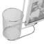 Porte-stylo/cadre photo en acier inoxydable, grande capacité, multifonctionnel, rotatif, décoratif pour bureau ou maison