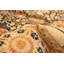 À la main one-of-kind-noué la 2010 tabriz jaune/brwon 6 pi 1 po x 8 pi zone de laine 10 po tapis Filzer