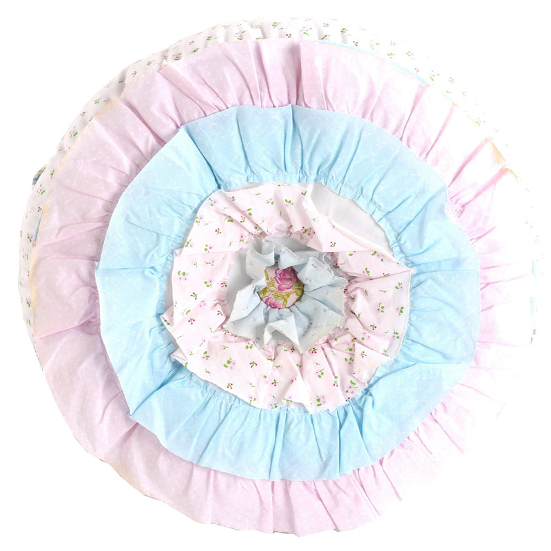 Ruffled Cotton Reversible Pillow Insert