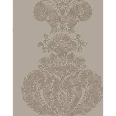 Aldwych Damask Metallic Wallpaper Roll