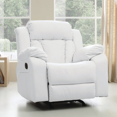 Springfield 38" Wide Faux Leather Manual Rocker Standard Recliner by Glory Furniture