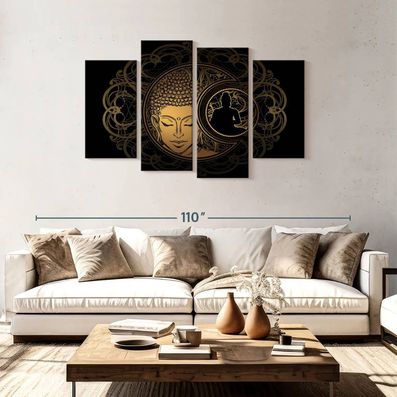 Adella Celestial Buddha, 48" H x 75" W