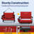 Folding  Stadium Seats With Back Support And Cushion-534942431