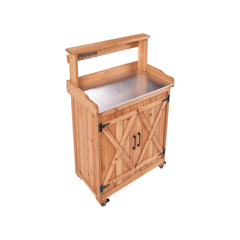Fir Wood Potting Bench