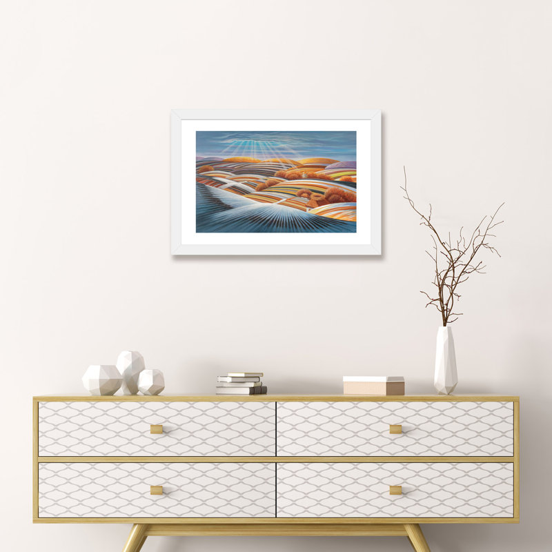 «To The Home Nids» - Imprimé, Papier beaux-arts encadré blanc, H 16 po x l 24 po x P 1 po