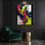 Abstrait art fluide sur toile verte 50-719189672