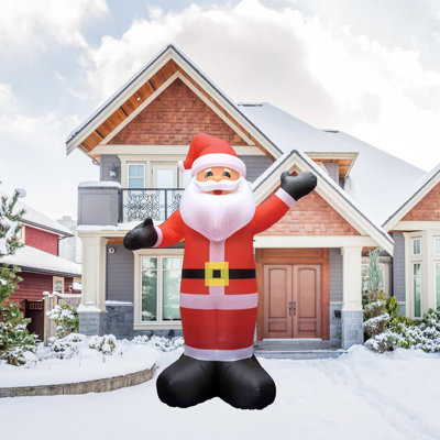 Décoration de Noël commerciale gonflable lumineuse pour père Noël - 20 pi