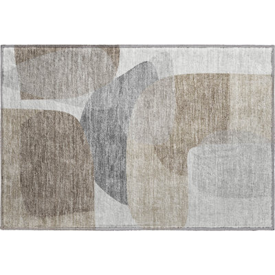 Premium Machine Washable Mayfield AMF2121 Blocks Rug