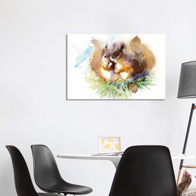 Squirrels by Marina Ignatova - Wrapped Canvas Painting