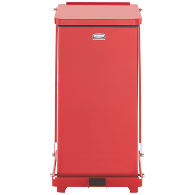 Steel Step On Kitchen Trash Can - 12 Gallons