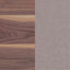 Ensemble de salle à manger en noyer naturel et gris-729577782