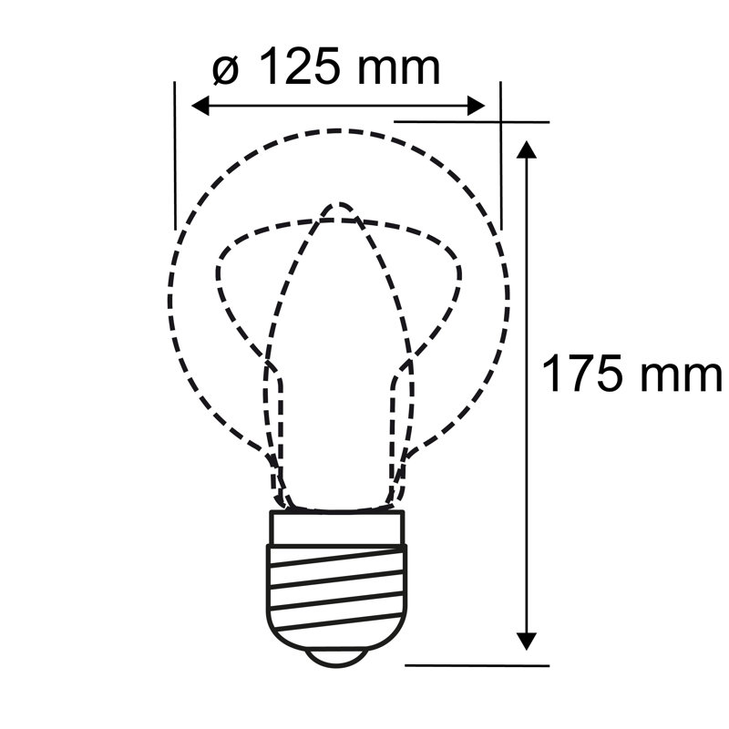 5W E27 LED Globe Light Bulb Amber